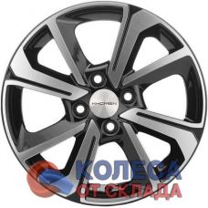 Khomen Wheels KHW1501 6x15/4x100 D54,1 ЕТ46 Black-FP