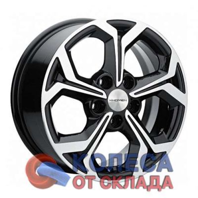 Khomen Wheels KHW1606 6,5x16/5x114.3 D67,1 ЕТ43 Black-FP в г. Стерлитамак.